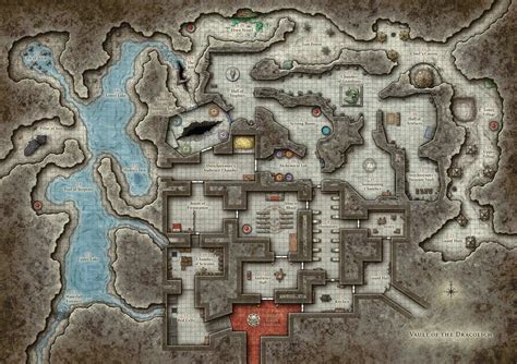 Dragon Dungeon Maps Fantasy Map Adventure Map