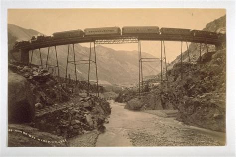 High Bridge In Loop Union Pacific Railway Near George Town Colorado