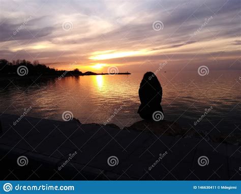 Loneliness And Sunset Stock Image Image Of Person Sunny 146630411