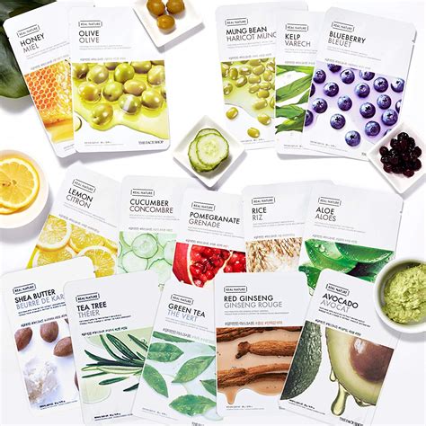Inspired by nature and its rich elements in sustaining life, the face shop unfolds nature's boundless secrets and delivers the gift of vitality to your skin. The Face Shop Real Nature Face Mask Combo, Pack of 30 ...