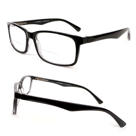 bifocal readers classic rectangle frame reading glasses 3 75 black accuweather shop