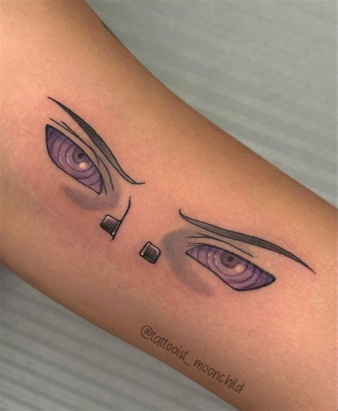 Pain Rinnegan Eyes Tattoo Naruto Shippuden Anime Otaku MOONCHILD 愛