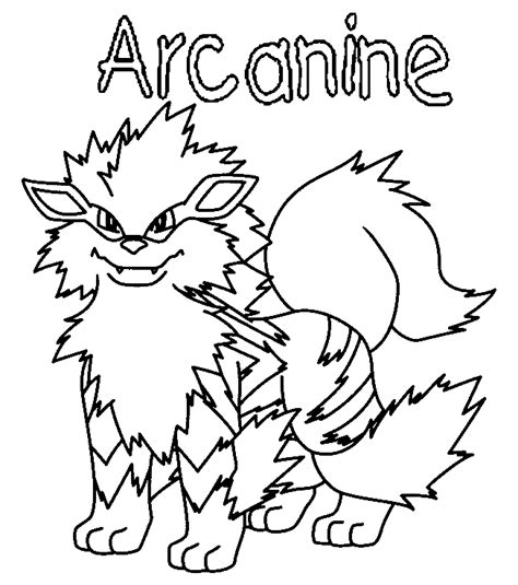 96 Best Ideas For Coloring Arcanine Pokemon Coloring Sheet