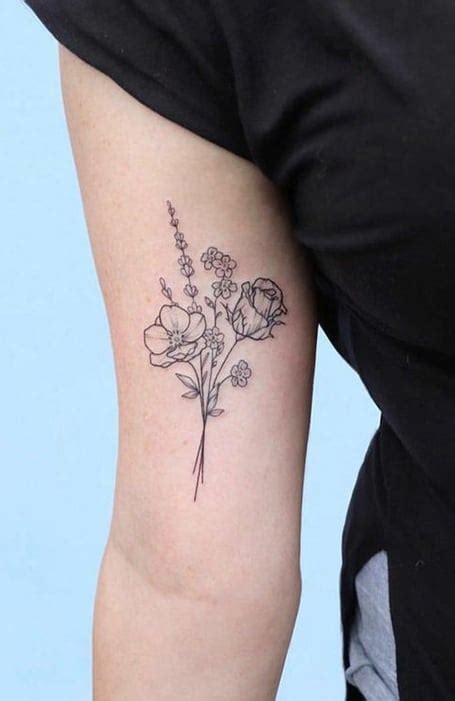 50 Flower Tattoos With Gentle Colors Beautiful Meaning For Women