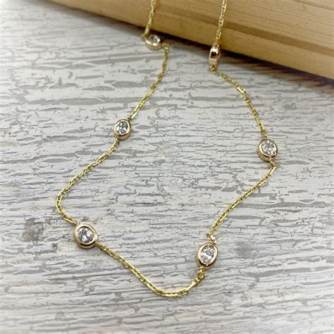 Oval Diamonds By The Yard Necklace Sold Sholdt Jewelry Design