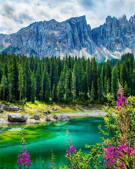 Lago Di Carezza Dolomiti Veneto Italy World Heritage South Tyrol