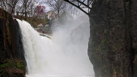 Stunning View Of The Mighty Flow Of Water From The Majestic Cascading