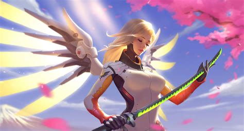 Overwatch Mercy Animated Live Wallpaper 1600x865 Download Hd