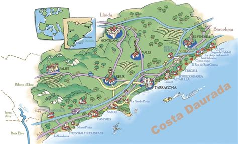 Costa Dorada Mapa Turistico