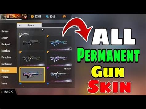 Eventually, players are forced into a shrinking play zone to engage each other in a tactical and diverse. All Gun Skin Permanent || My Collection - Garena free Fire ...