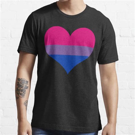 Bisexual Flag Heart T Shirt By Theindigowitch Redbubble Bisexual T Shirts Heart T Shirts