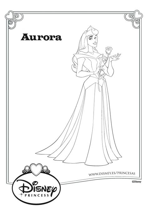Dibujos Para Colorear De Princesa Aurora Princesas Disney