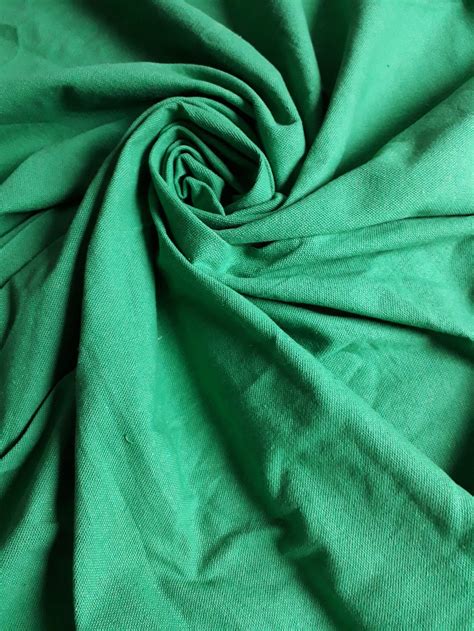 Solid And Thick Green Cotton Fabric 150 Cm 492 Ft Wide Etsy