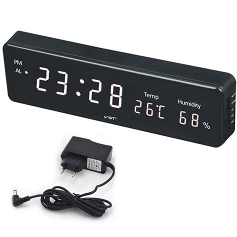 The different types of large digital wall clocks on sale can be installed in bedrooms, kitchen, loggia, living room, balcony, and even the dining rooms as choose our large digital wall clocks pieces for rustic sensation, sturdy metal options for a modern look or wooden acrylic pieces for eclectic looks. Large Digital Wall Clock Modern Design Calendar LED Clocks ...