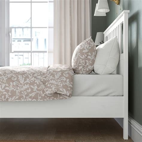 Hemnes Bed Frame White Stainluröy Queen Ikea