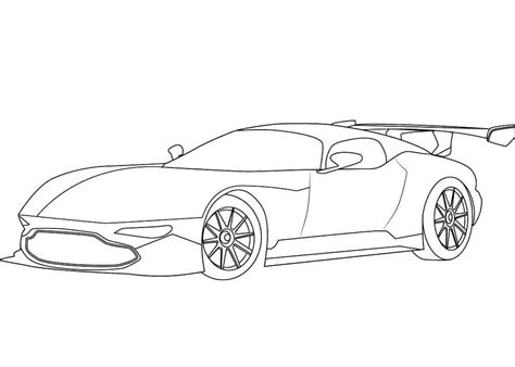 Dibujos De Aston Martin Vantage GT3 Para Colorear Para Colorear Pintar