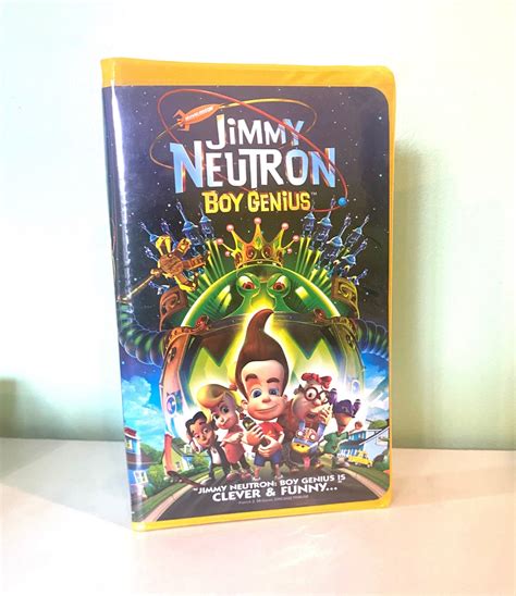 Nickelodeon Jimmy Neutron Boy Genius Vhs Vintage Etsy