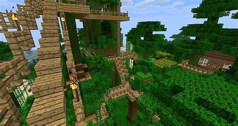 Jungle Treetop Village Minecraft Map