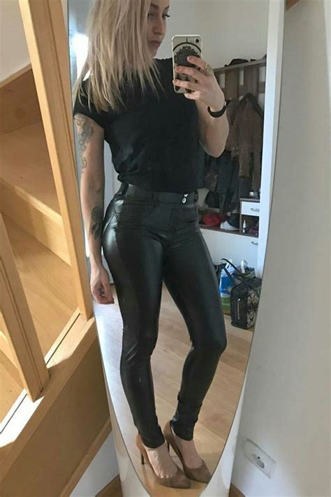 Lederlady Leather Pants Leather Look Jeans Leather Outfit