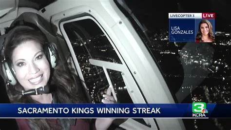Kcra 3s Lisa Gonzales Discusses Sacramento Kings Winning Streak From Livecopter 3 Youtube