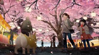 327 koe no katachi hd wallpapers and background images. Cherry Blossom Festival 1080p Wallpaper from Shadow of ...