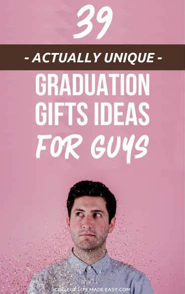 Students often walk across the stage and straight into the next. College Graduation Gifts for Him: 39 (Actually) Unique Ideas