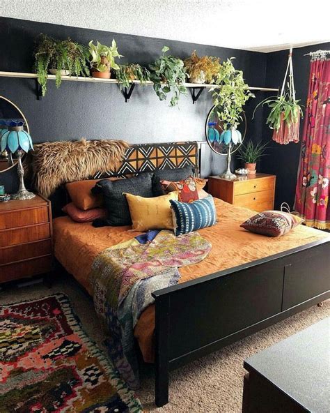 Colorful Cozy Bohemian Style Bedroom Decor Colorful Cozy Bohemian