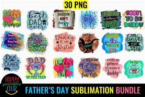 Father S Day Sublimation Bundle Dad Sublimation Designs