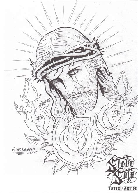 Christian Tattoo Ideas Tattoo Jesus Religious Drawing Sketches Drawings Tattoos Christ Sketch