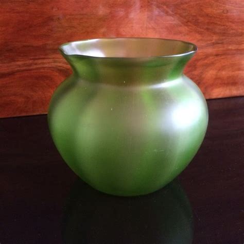 Loetz Green With Gold Iridescent Art Nouveau Glass Vase Catawiki