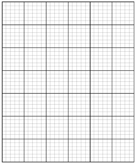 Large Graph Paper Printable Template In Pdf