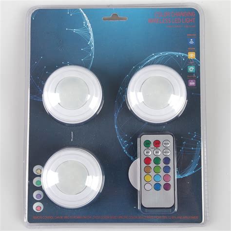 China Yichen Color Changing Remote Control Wireless Led Night Light Set