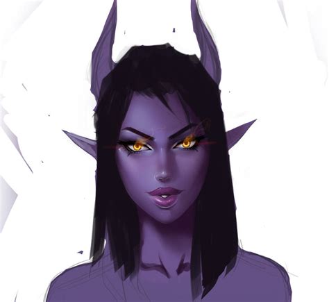 Purple Demon Girl By Mrgunn Art On Deviantart