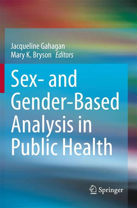 Sex And Gender Based Analysis In Public Health Buch Jpc