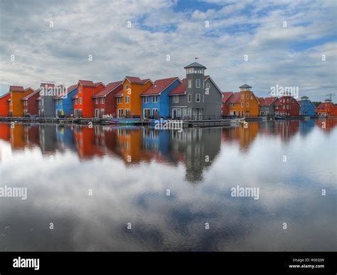 Colorful Houses On Waterfront Stock Photo Alamy