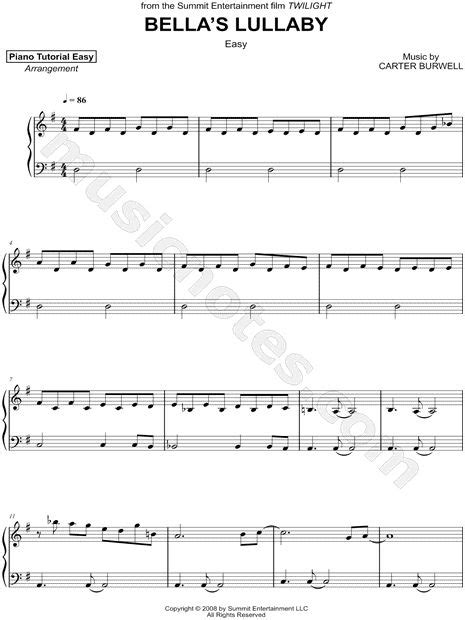 Bella s lullaby sheet music for piano download free in pdf. Piano Tutorial Easy "Bella's Lullaby easy" Sheet Music ...