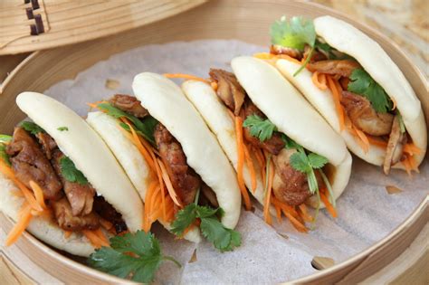 Hoisin Chicken Bao Buns Alt Asiatisk