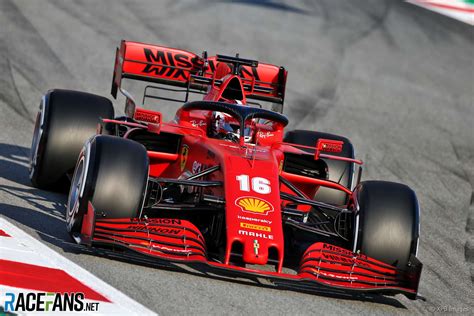 Charles Leclerc Ferrari Circuit De Catalunya · Racefans