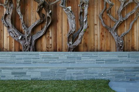 Gorgeous Bluestone Retaining Wall Wood Fence Wood Fence Design