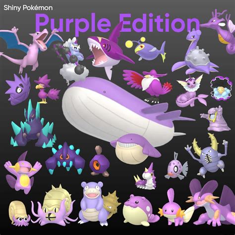 Purple Colored Pokemon
