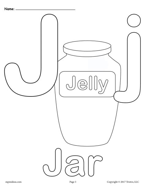 ️printable Letter J Coloring Page Free Download