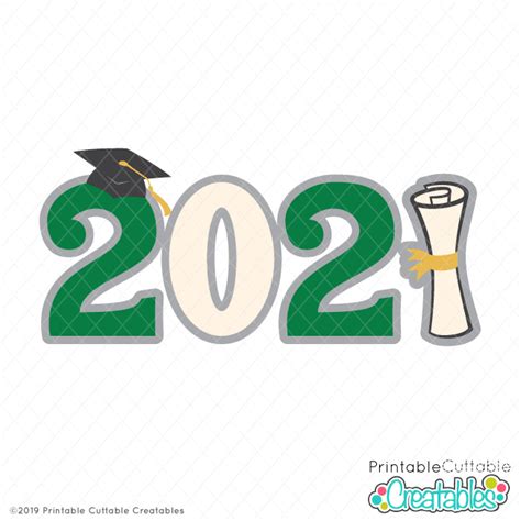 Graduation 2021 Title Free Svg File For Cricut And Silhouette