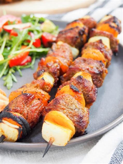 Sosaties South African Lamb And Apricot Kebabs Caroline S Cooking