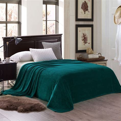 Luxury King Size Flannel Fleece Bed Blanket For King Size Bed Solid