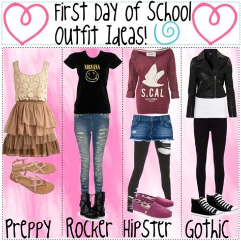 Cute Middle School Outfit Ideas First Day Of School Outfit Ideas