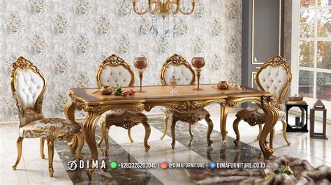 Wonderful Set Meja Makan Mewah Jepara Luxury Design Inspiring BT 1323