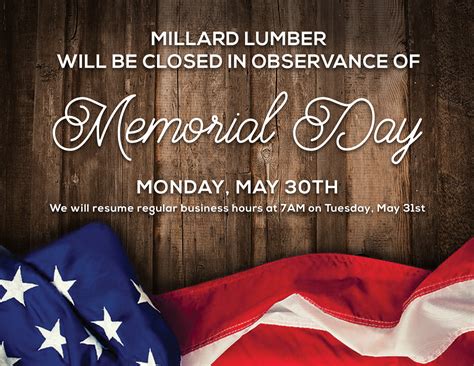 Millard Lumber On Twitter Millard Lumber Will Be Closed On Monday