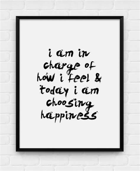 I Am In Charge Of How I Feel Printable Poster Digital Art
