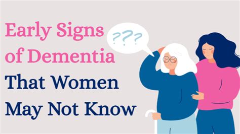 Early Signs of Dementia Women May Not Know About - WomenWorking