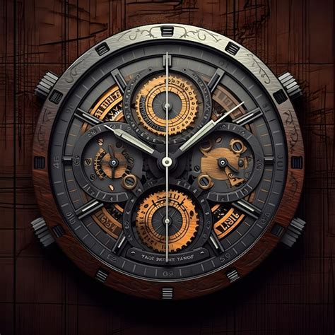 Premium Ai Image A Watch With Gears And Gears On It